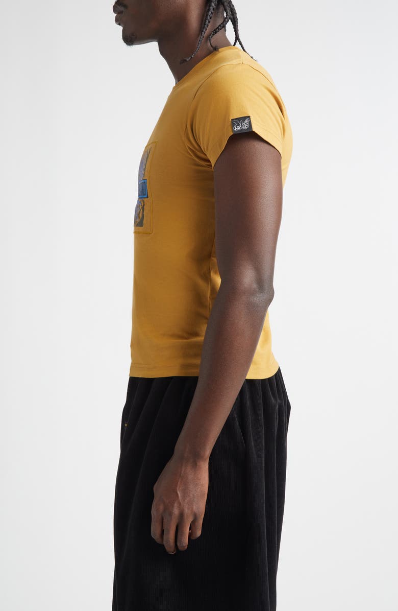 Martine Rose Shrunken Graphic T-Shirt, Alternate, color, Brown