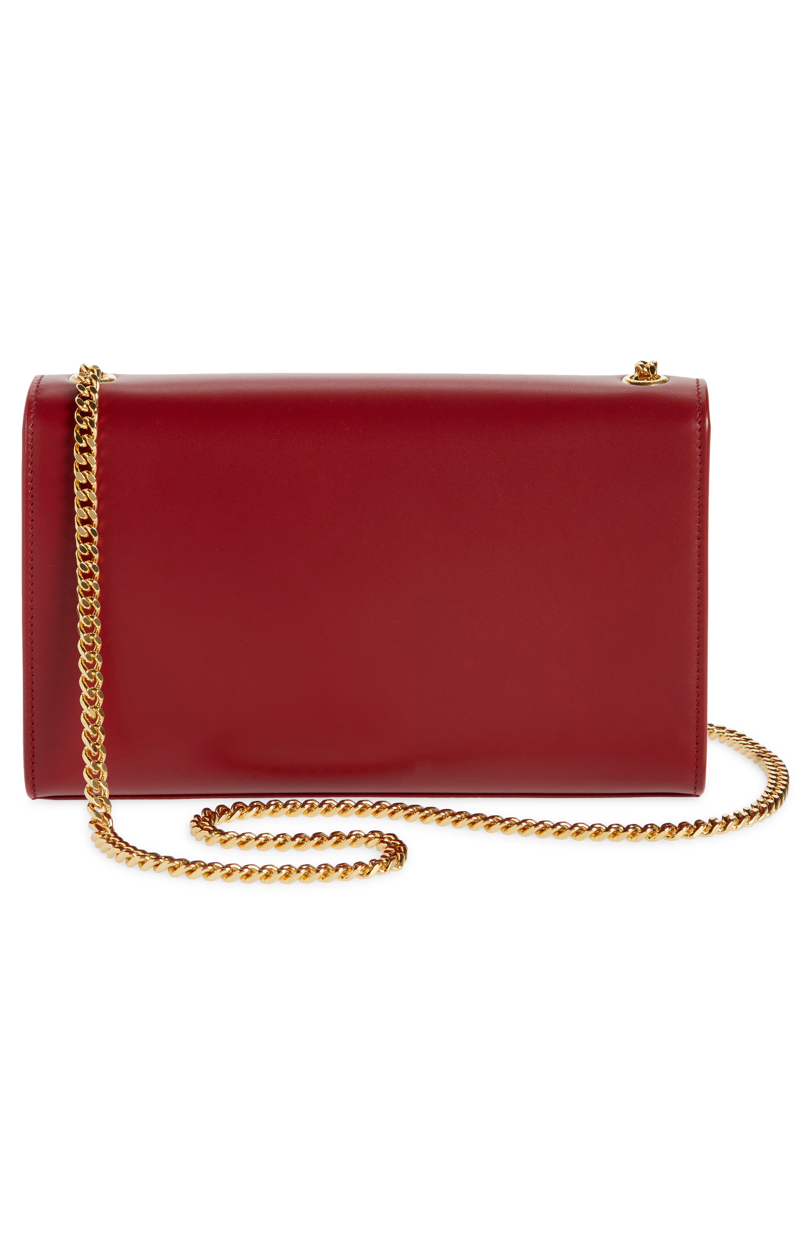 Medium Kate Leather Shoulder Bag, Alternate, color, OPYM RED