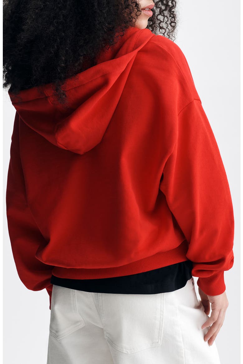 Half Zip Graphic Hoodie, Alternate, color, GOJI BERRY