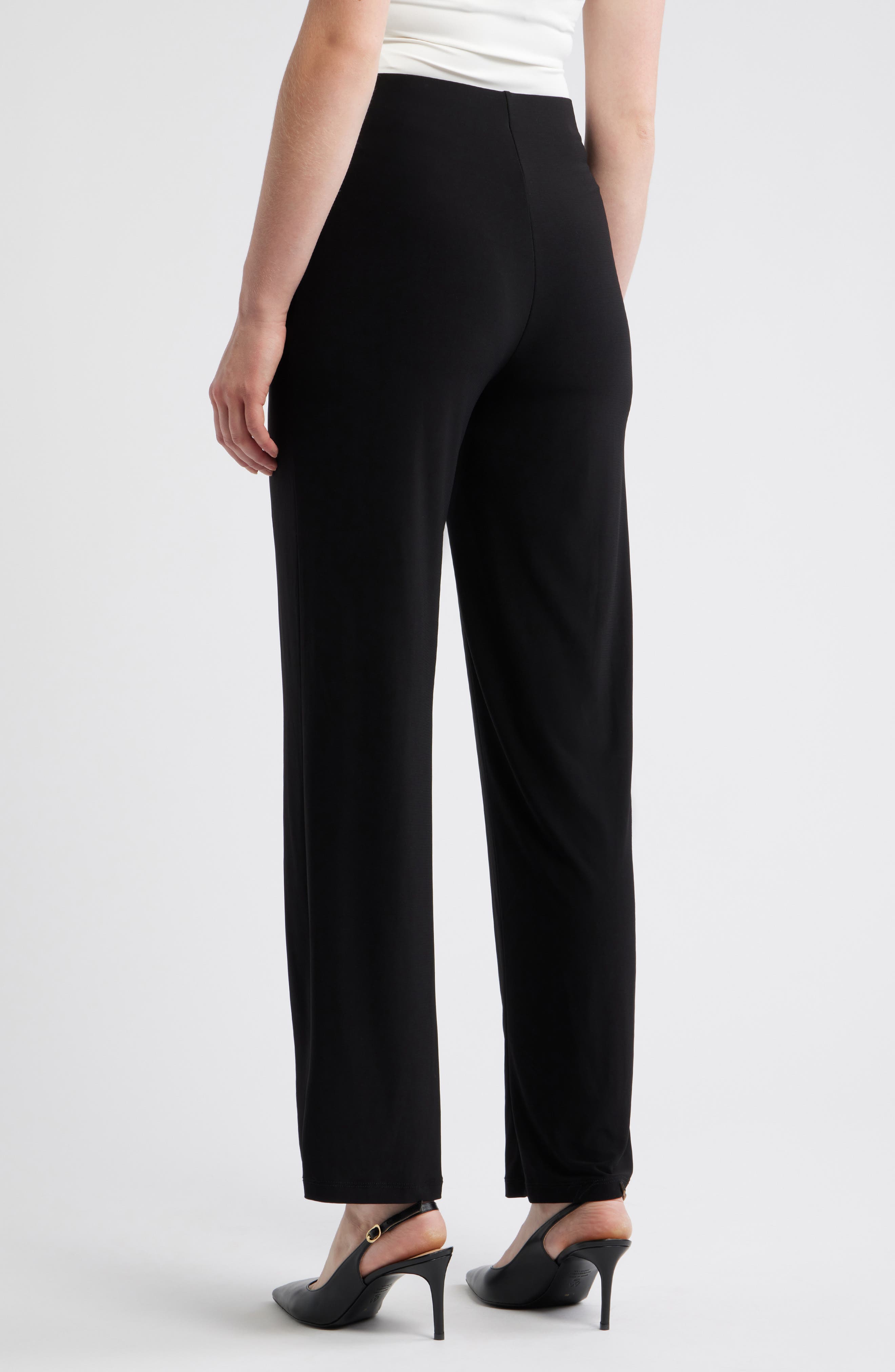 Wide Leg Knit Pull-On Pants - image 2