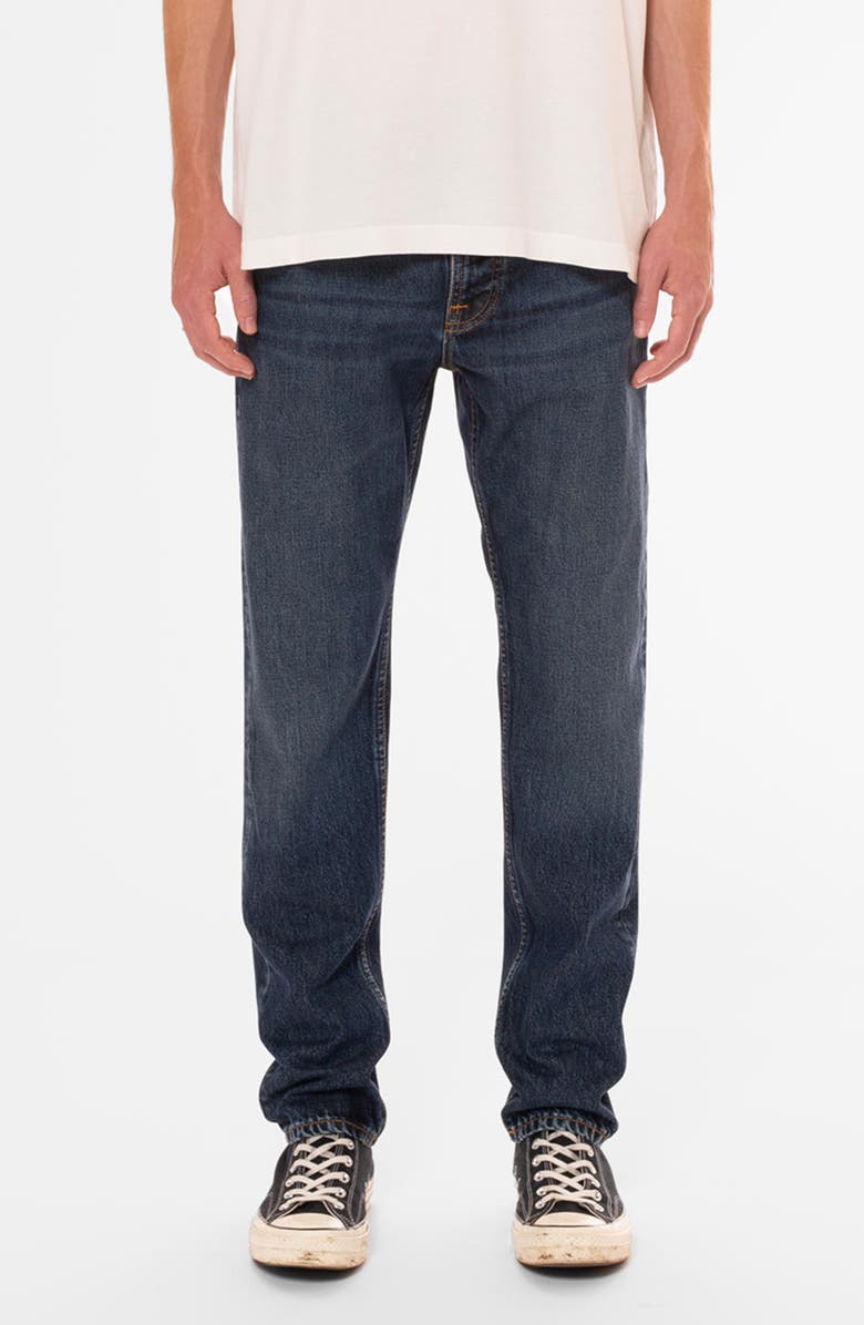 Nudie Jeans Steady Eddie II Slim Tapered Organic Cotton Jeans, Main, color, Blue Soil