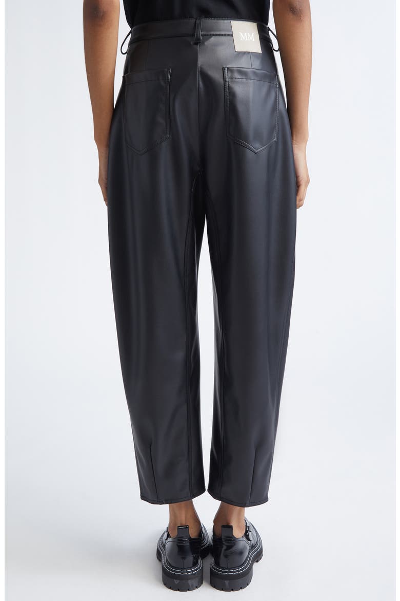 Anselmo Faux Leather Pants, Alternate, color, BLACK