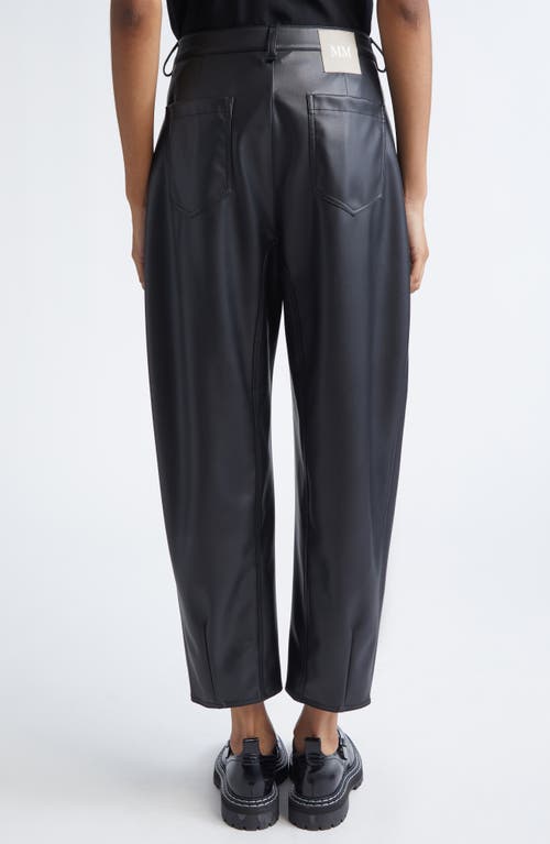 Mm By Max Mara Anselmo Faux Leather Pants In Blue