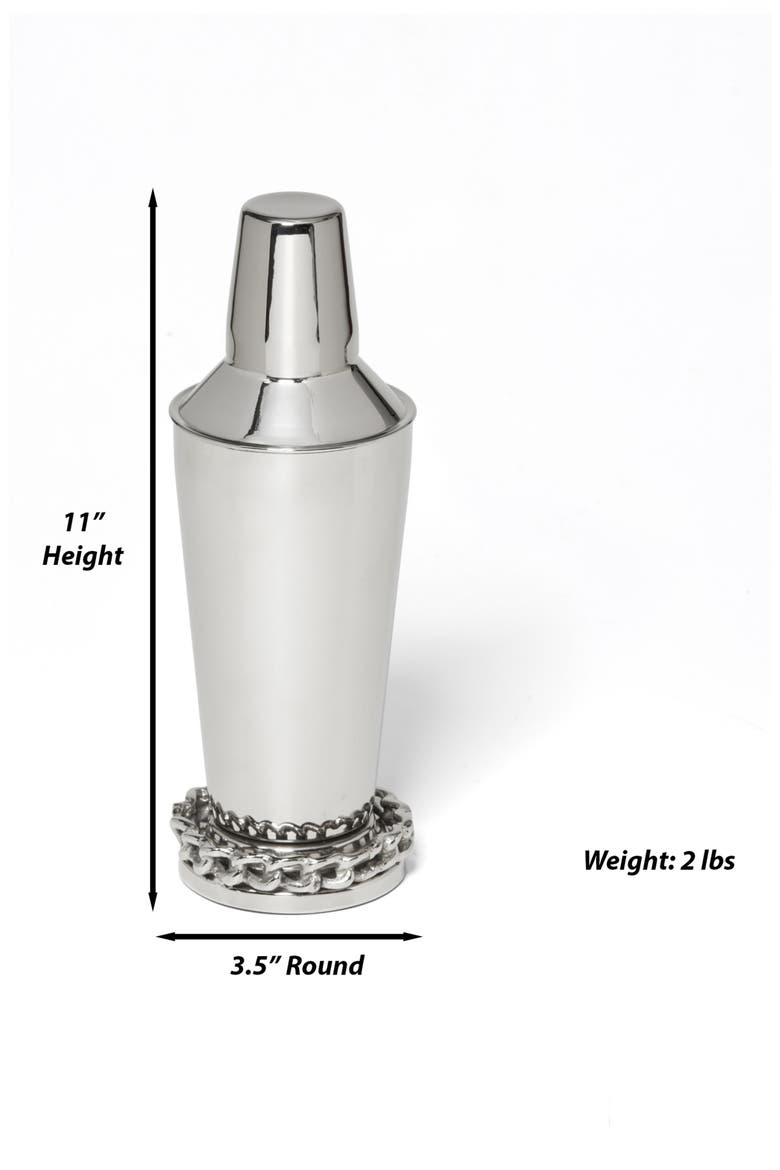 Links Cocktail Shaker, Alternate, color, SILVER