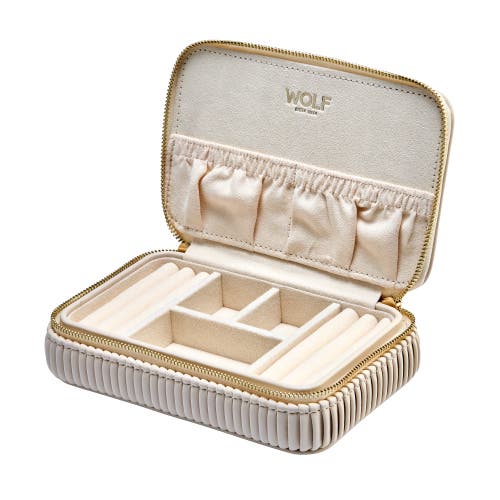 Wolf Bella Jewellery Zip Case In Neutral