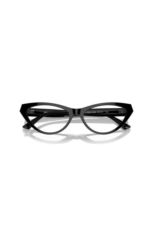 Jimmy Choo 55mm Cat Eye Optical Glasses In Black