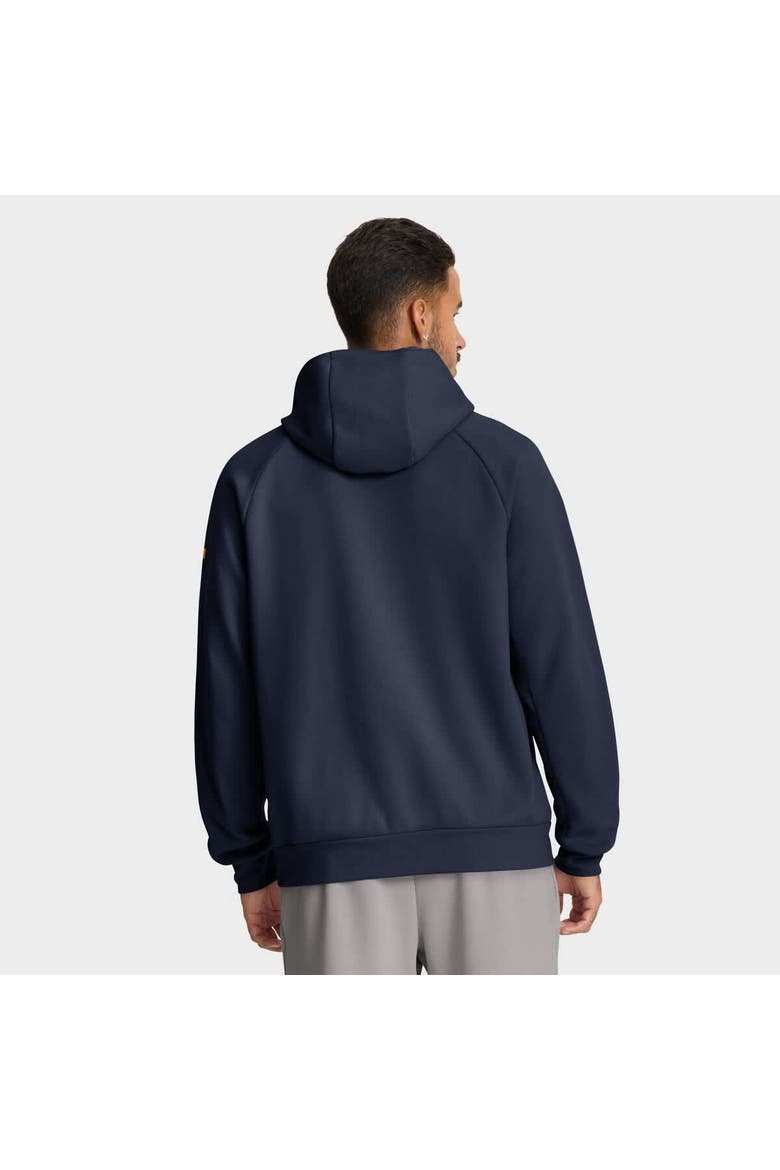 Men's Nike Navy Michigan Wolverines Premium Raglan Performance Pullover Hoodie, Alternate, color, Navy