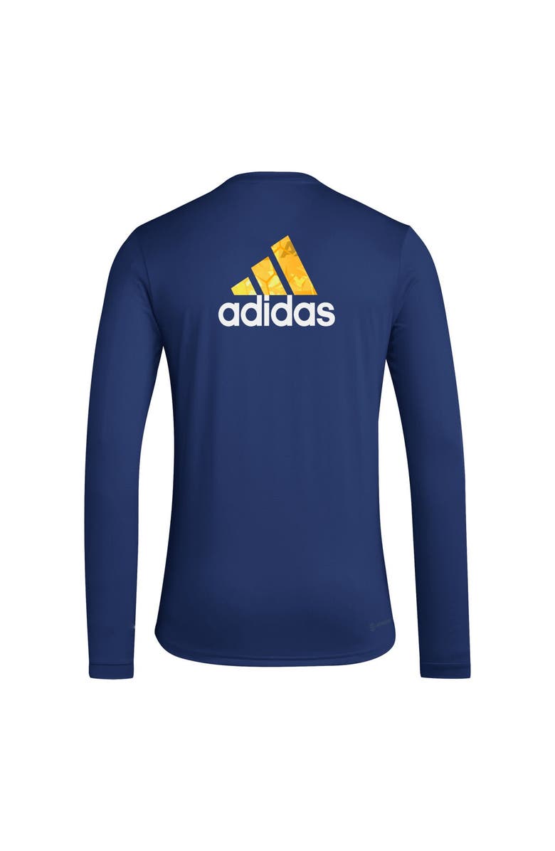 adidas Men's adidas Navy LA Galaxy Local Pop AEROREADY Long Sleeve T-Shirt, Alternate, color, Navy