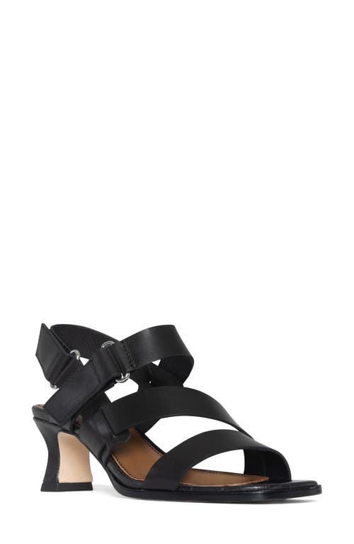 Donald Pliner Fisherman Kitten Heel Sandal in Black 