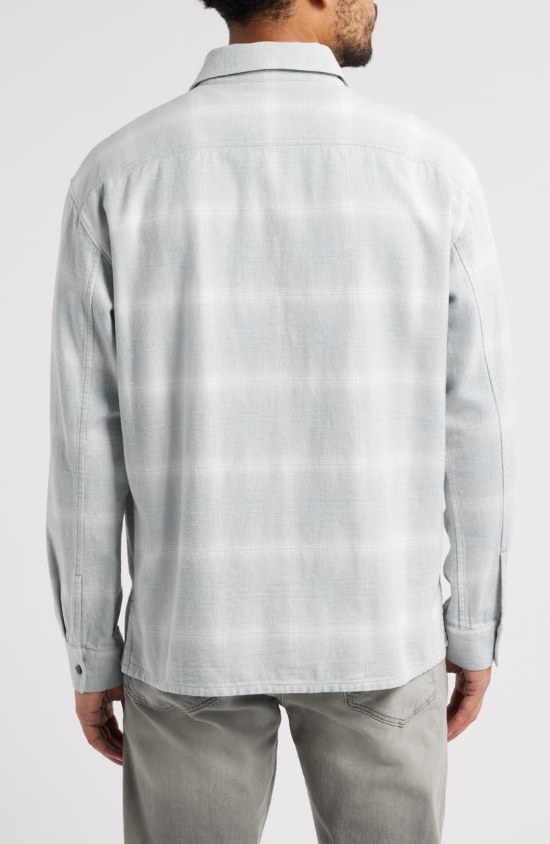 FRAME Plaid Overshirt, Alternate, color, Light Blue Plaid