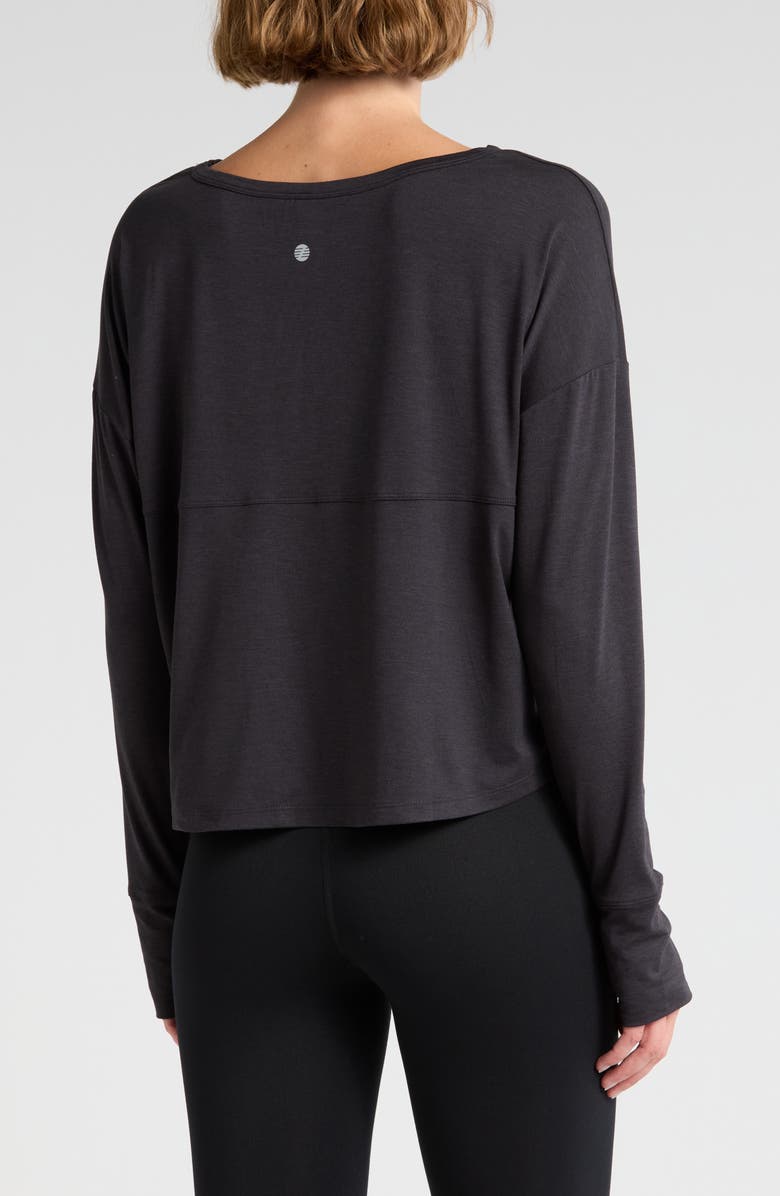 Z by Zella Atmosphere Heather Long Sleeve T-Shirt, Alternate, color,