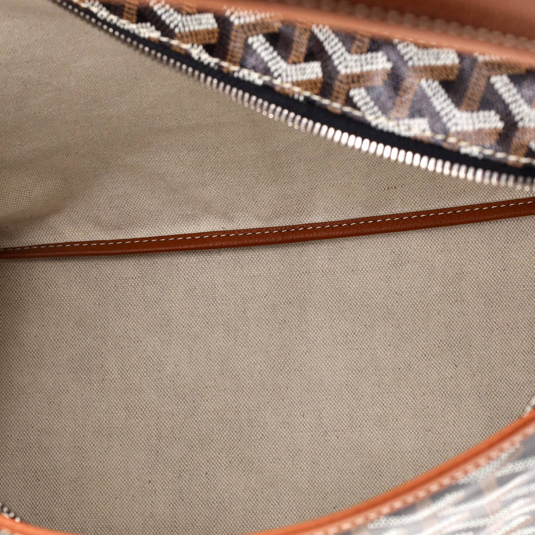 Pre-Owned Goyard Boheme Hobo Coated Canvas, Alternate, color, 