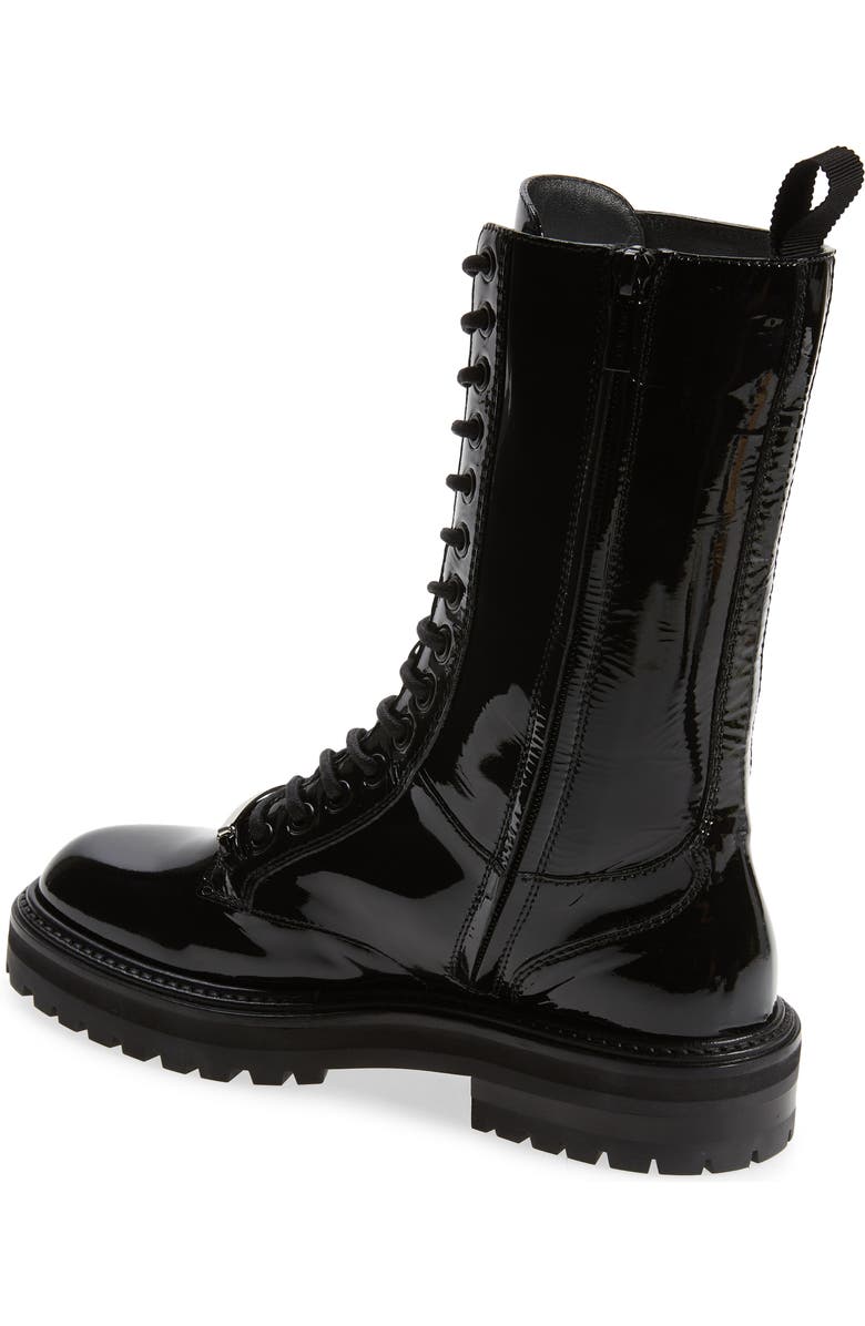 Jimmy Choo Cora Soft Patent Combat Boot, Alternate, color,
