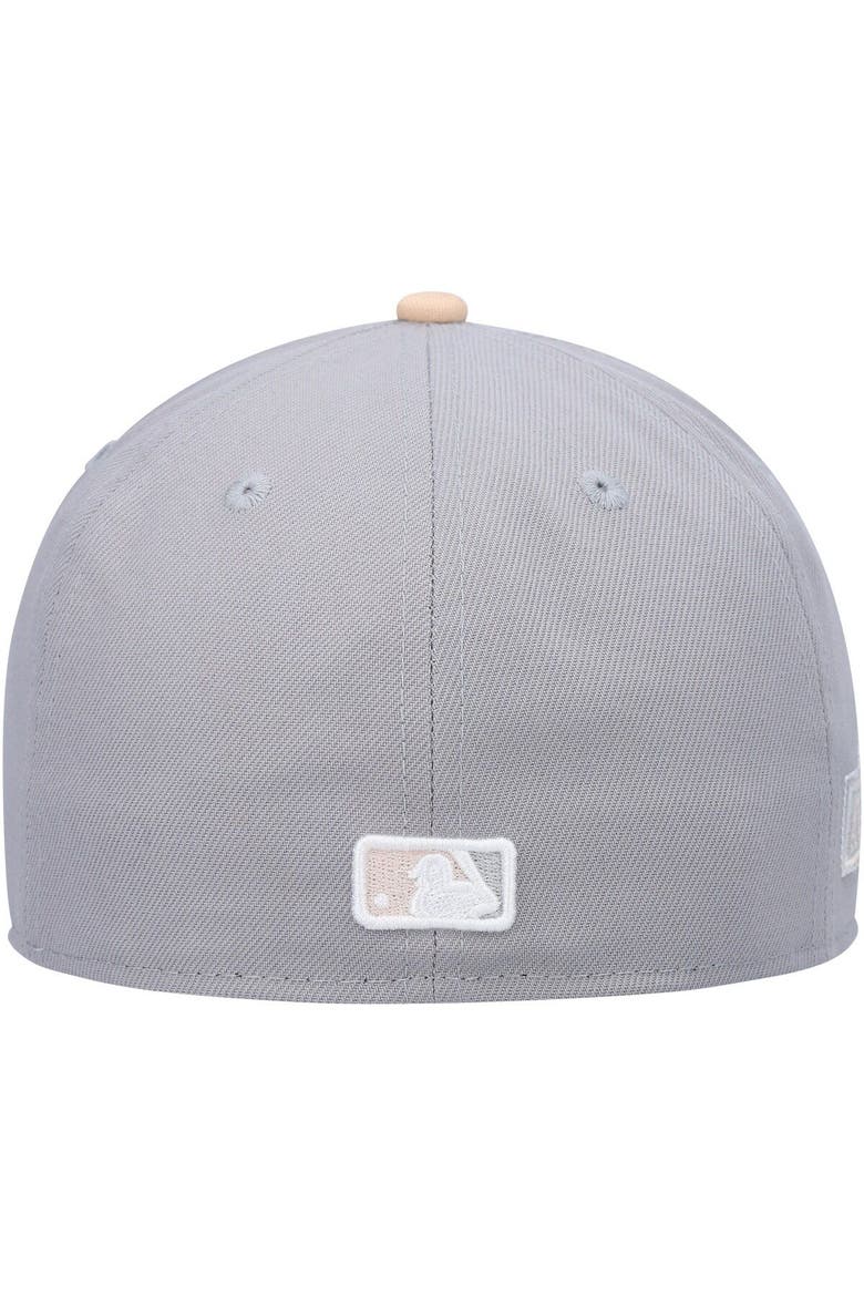 Men's New Era Gray/Peach Houston Astros 2004 MLB All-Star Game Purple Undervisor 59FIFTY Fitted Hat, Alternate, color, Gray