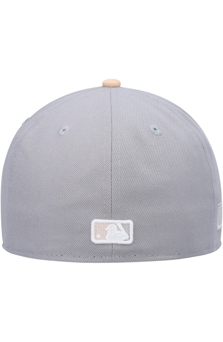 New Era Men's New Era Gray/Peach Houston Astros 2004 MLB All-Star Game Purple Undervisor 59FIFTY Fitted Hat, Alternate, color, 