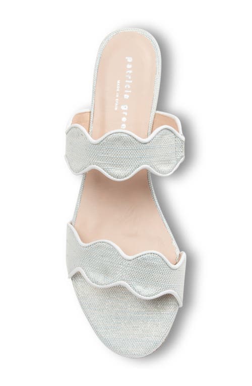 Shop Patricia Green Palm Beach Slide Sandal In Light Blue Linen