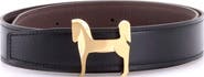 Pre-Owned Hermes Panache Reversible Belt Leather Medium