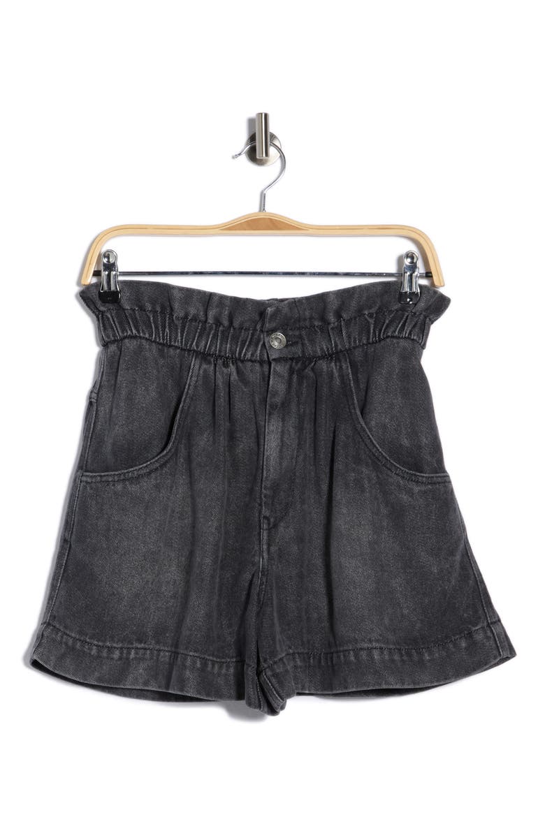 Titea High Waist Paperbag Shorts, Alternate, color, GREY