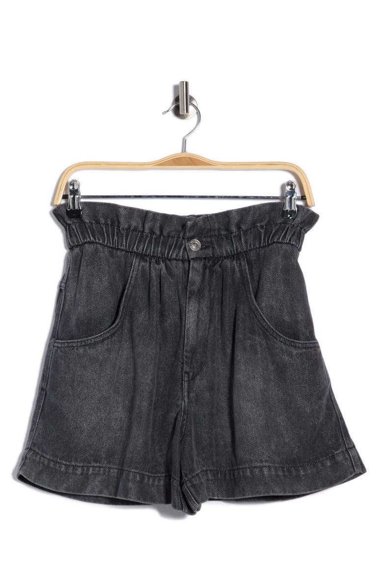 Isabel Marant Étoile Titea High Waist Paperbag Shorts, Alternate, color, Grey
