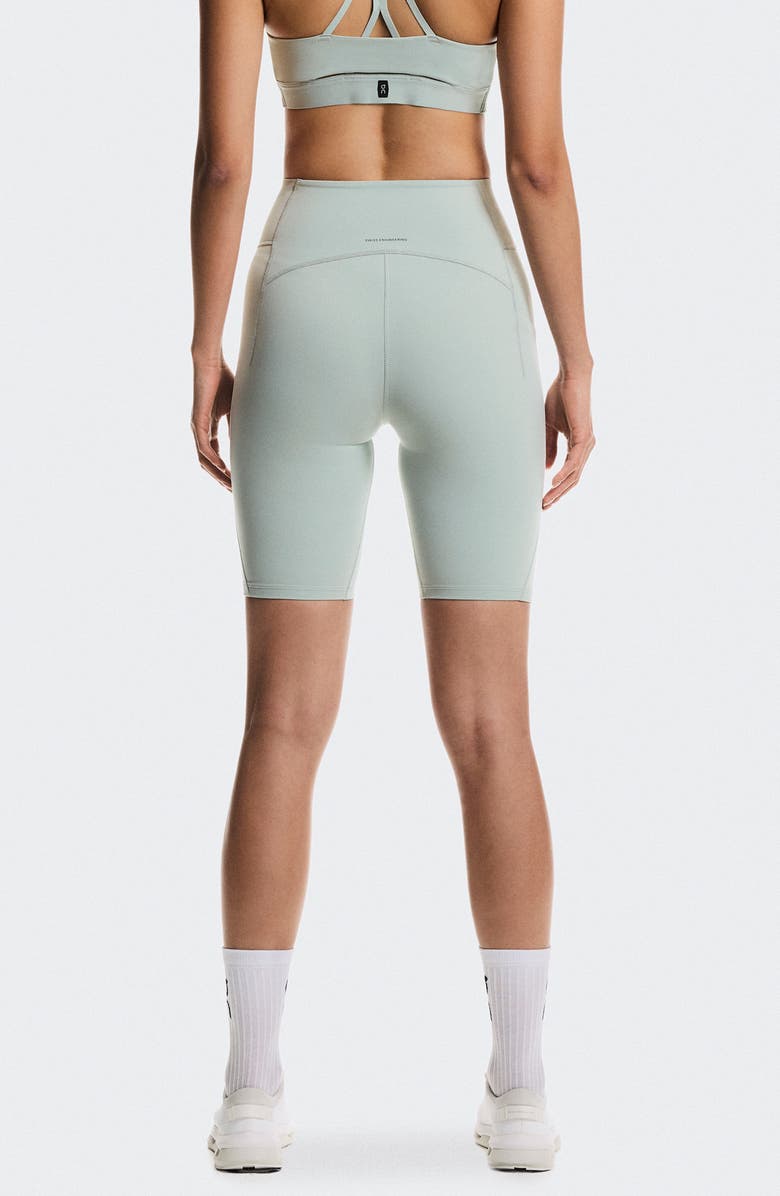 On Studio High Waist Bike Shorts, Alternate, color, Mineral