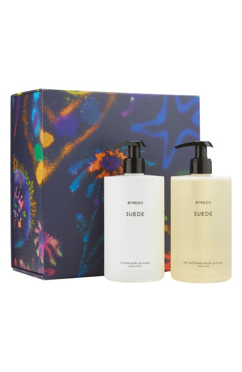 Byredo Les Mains Suede Hand Wash & Hand Lotion Gift Set In Transparent
