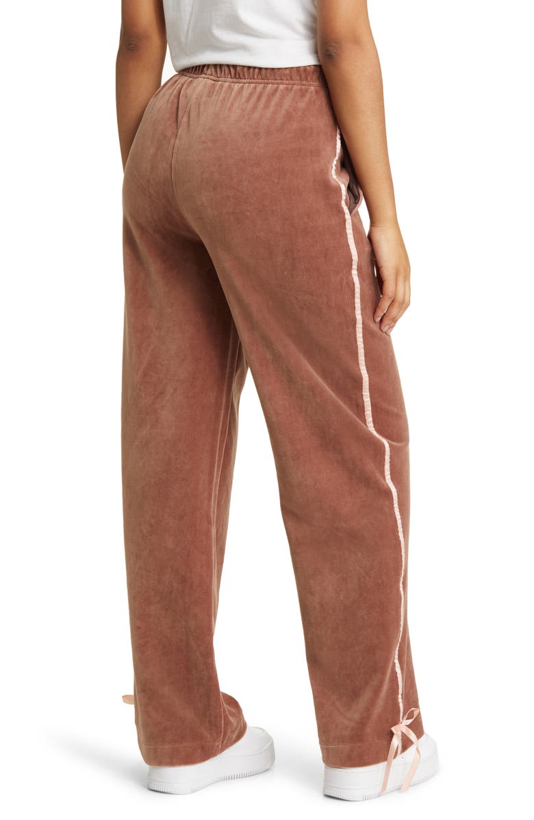 CONEY ISLAND PICNIC Ballet Academy Velour Track Pants, Alternate, color, 