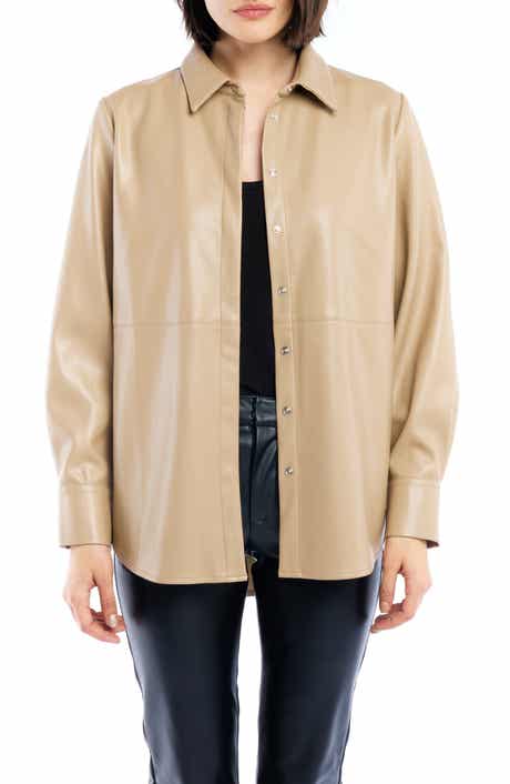 Max Faux Leather Shirt