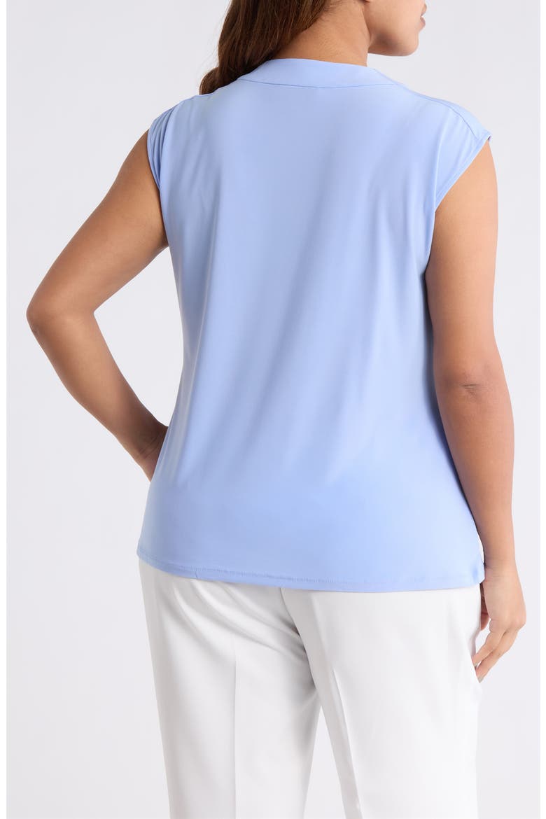 Cowl Neck Cap Sleeve Top, Alternate, color, PARIS BLEU