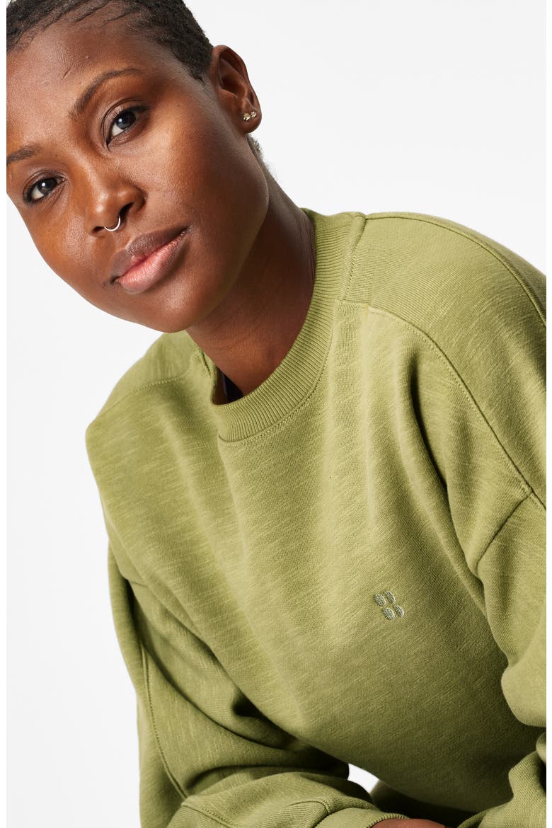 Essentials Sweatshirt, Alternate, color, FERN GREEN