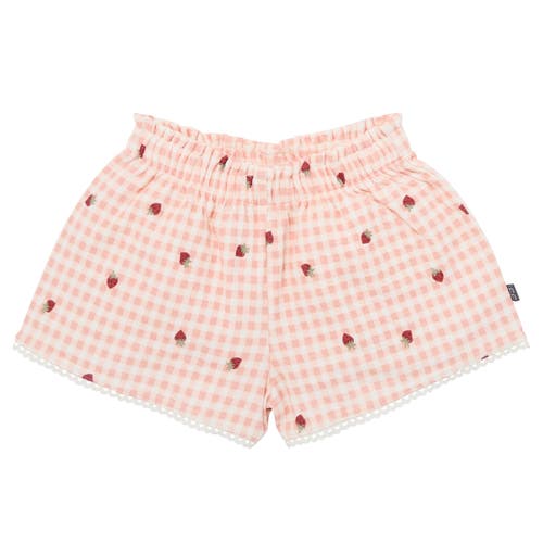 Modern Moments™ By Gerber Top And Shorts Set In Rose Strawberry Gingham