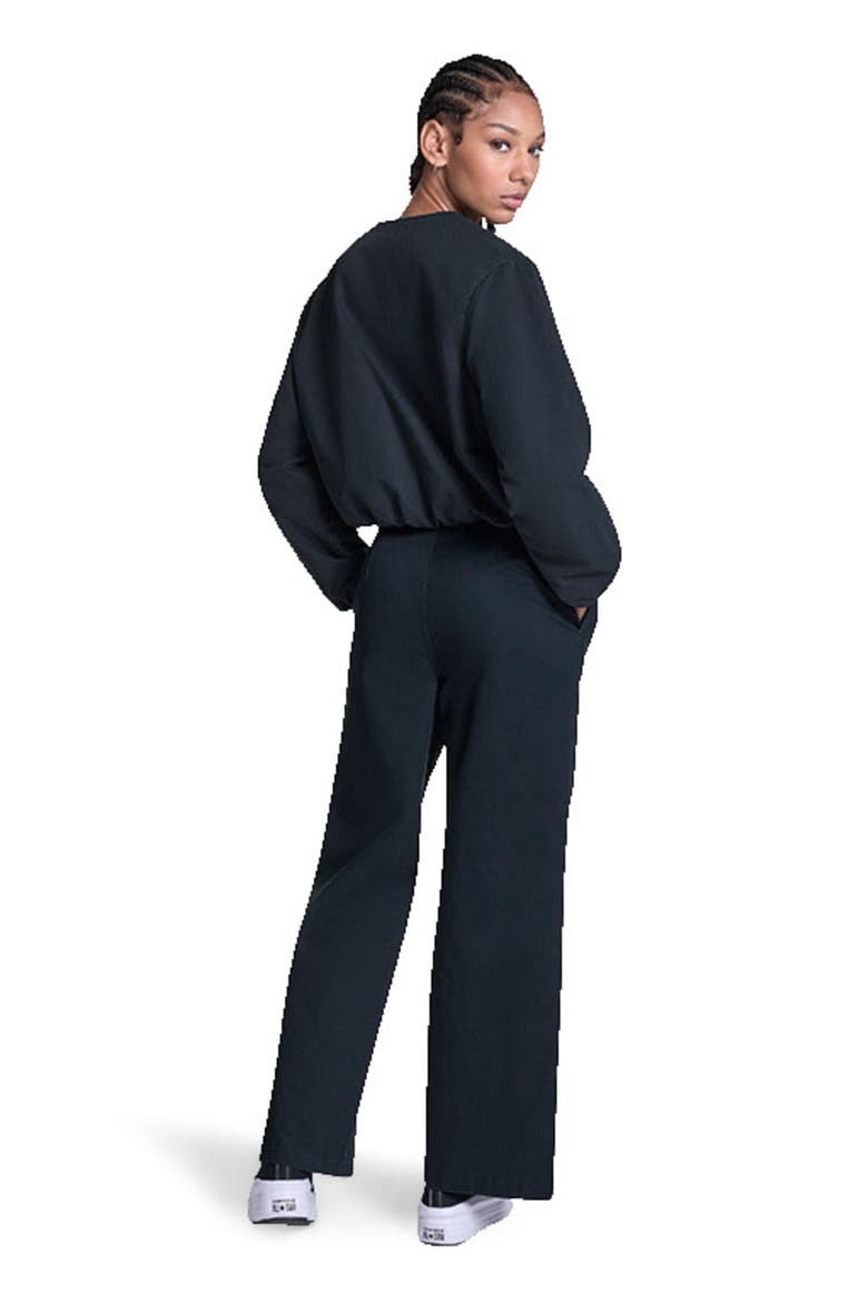 Bubble Sleeve Bomber Jacket, Alternate, color, CONVERSE BLACK