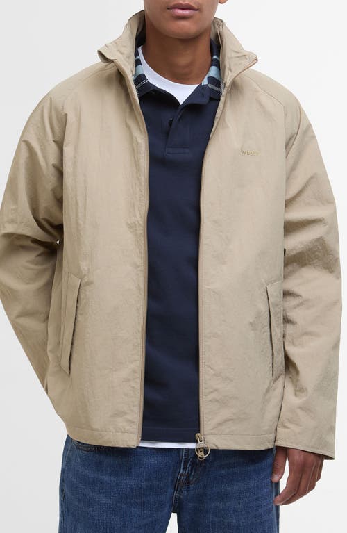 Barbour Keld Mens Showerproof Jacket In Washed Stone