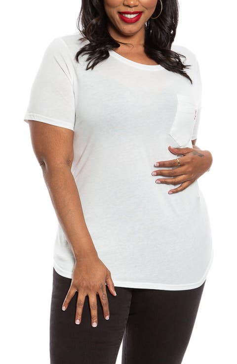Crewneck Pocket T-Shirt (Plus Size)