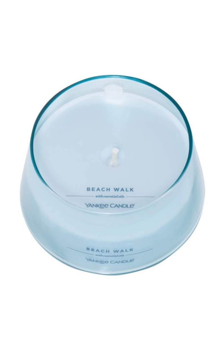 YANKEE CANDLE Beach Walk Studio Candle with Essential Oils, Set of 2, Alternate, color, Light Blue