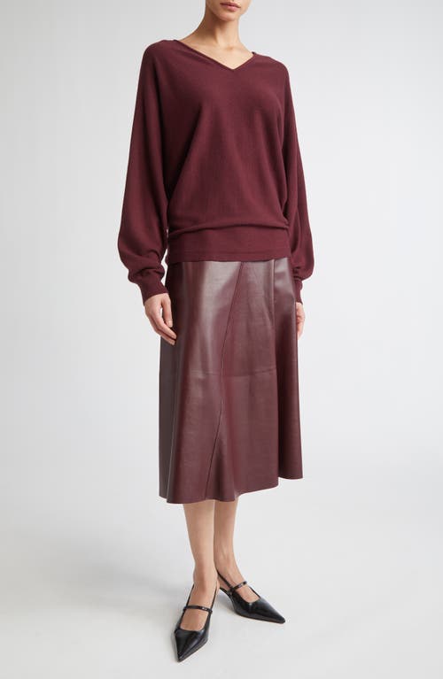 Fforme Rosa Wool And Cashmere Sweater In Burgundy