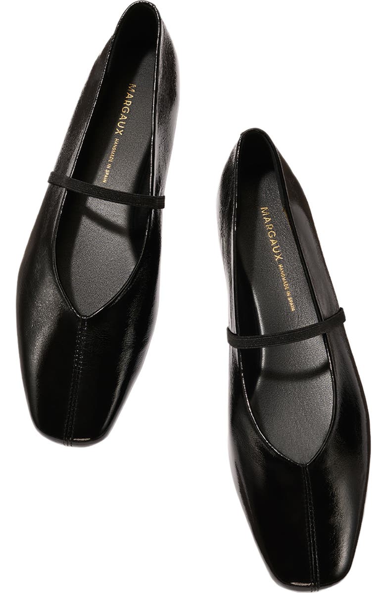 MARGAUX The Phoebe Flats, Alternate, color, Black Crinkle-Gloss Nappa
