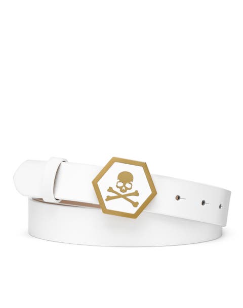 Leather Belt Skull Premium Women