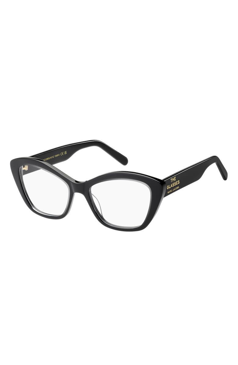 Marc Jacobs 53mm Rectangular Optical Glasses, Alternate, color, 