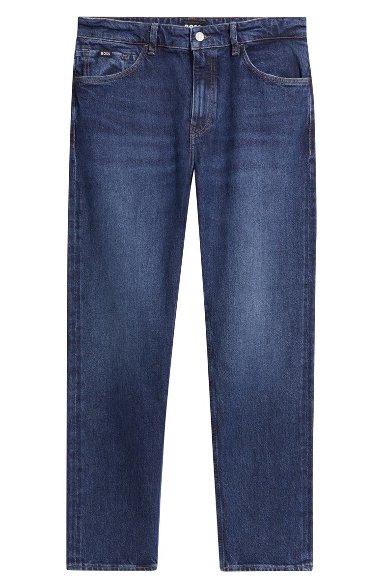 BOSS Ogden Straight Leg Jeans, Main, color, Navy