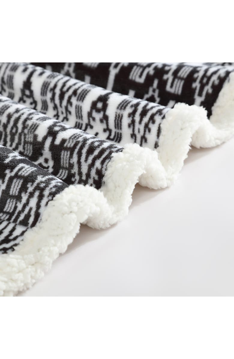 Eddie Bauer San Juan Geometric Popcorn Fleece Throw Blanket, Alternate, color,