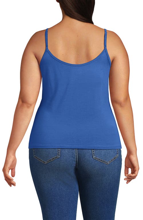 Lands' End Plus Size Cooling V-neck Camisole In Blue