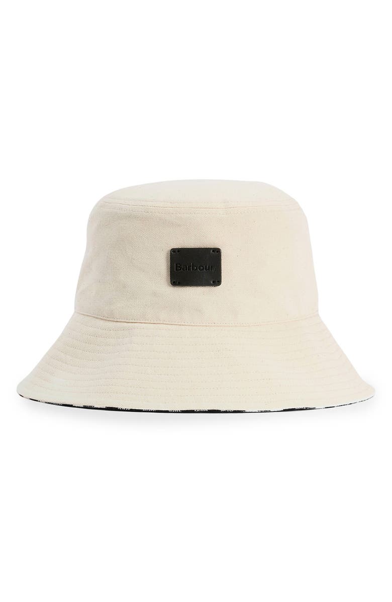 Barbour Selena Cotton Twill Bucket Hat, Main, color, Ecru