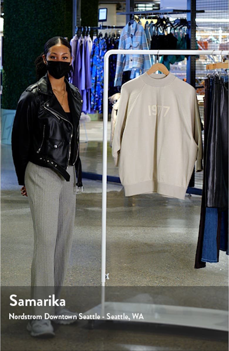 Mock Neck French Terry Pullover, sales video thumbnail