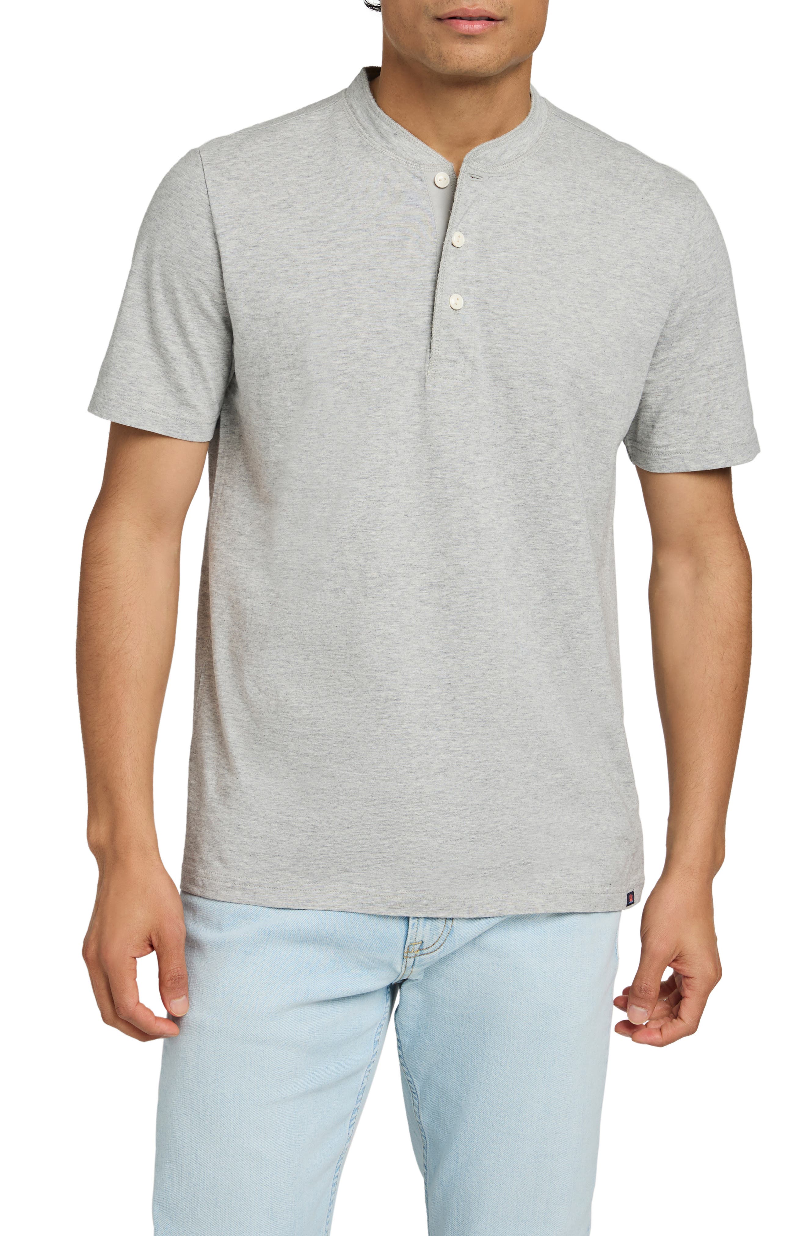 Faherty Sunwashed Organic Cotton Henley