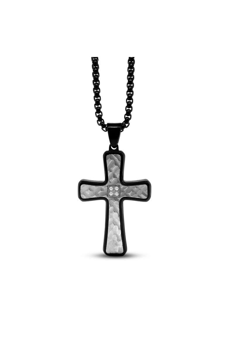 Argyle Cross Necklace, Main, color, Yellow Gold