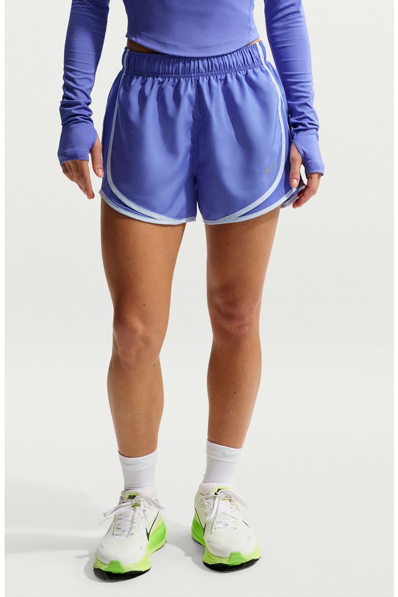 Tempo Dri-FIT Mid-Rise 3-Inch Running Shorts, Main, color, SAPPHIRE