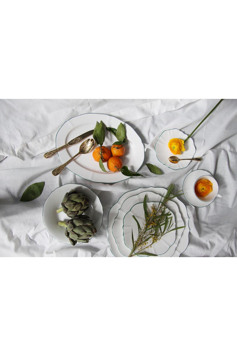 Amelie Oval Platter, Alternate, color, Forest Green