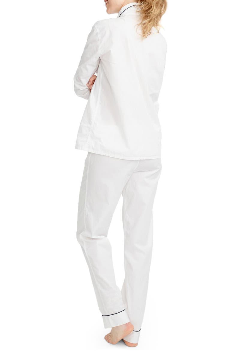 Vintage Cotton Pajamas, Alternate, color, WHITE