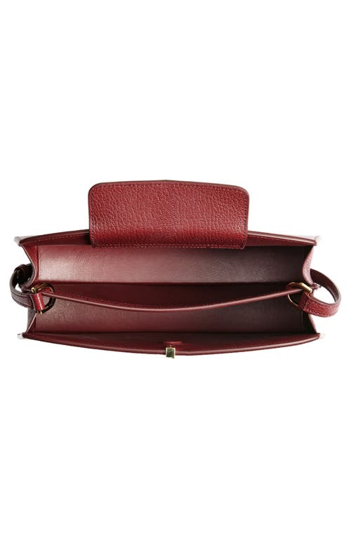 Savette The Florence Leather Shoulder Bag In Wine