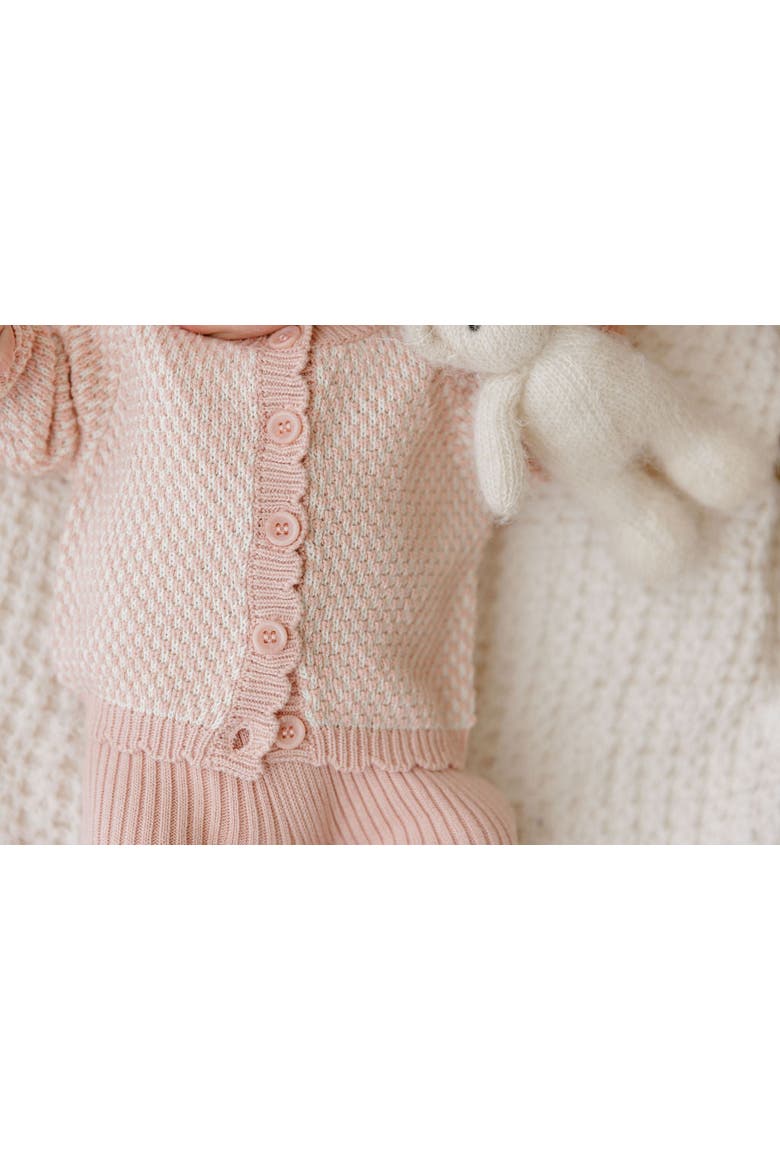 Looms Bubble Knit Collection - Cardigan, Alternate, color, Mauve